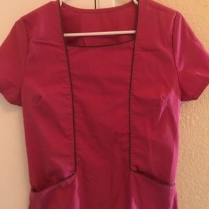 Two Pink Scrub Tops